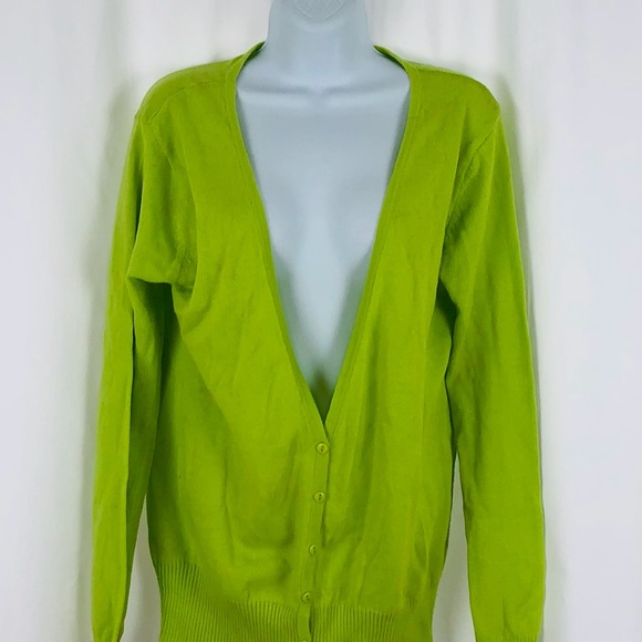 Bongo Cotton button front cardigan sweater L - Picture 2 of 14